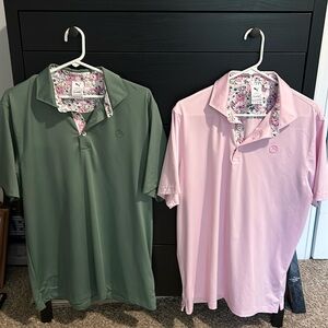 2 Puma Arnold Palmer edition polos size large.